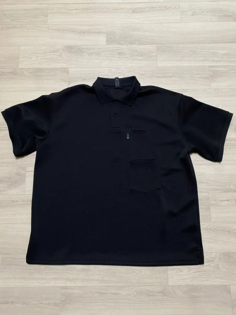 moif ムイフ ワイド ポロ 半袖Tシャツ 黒 1 サイズ