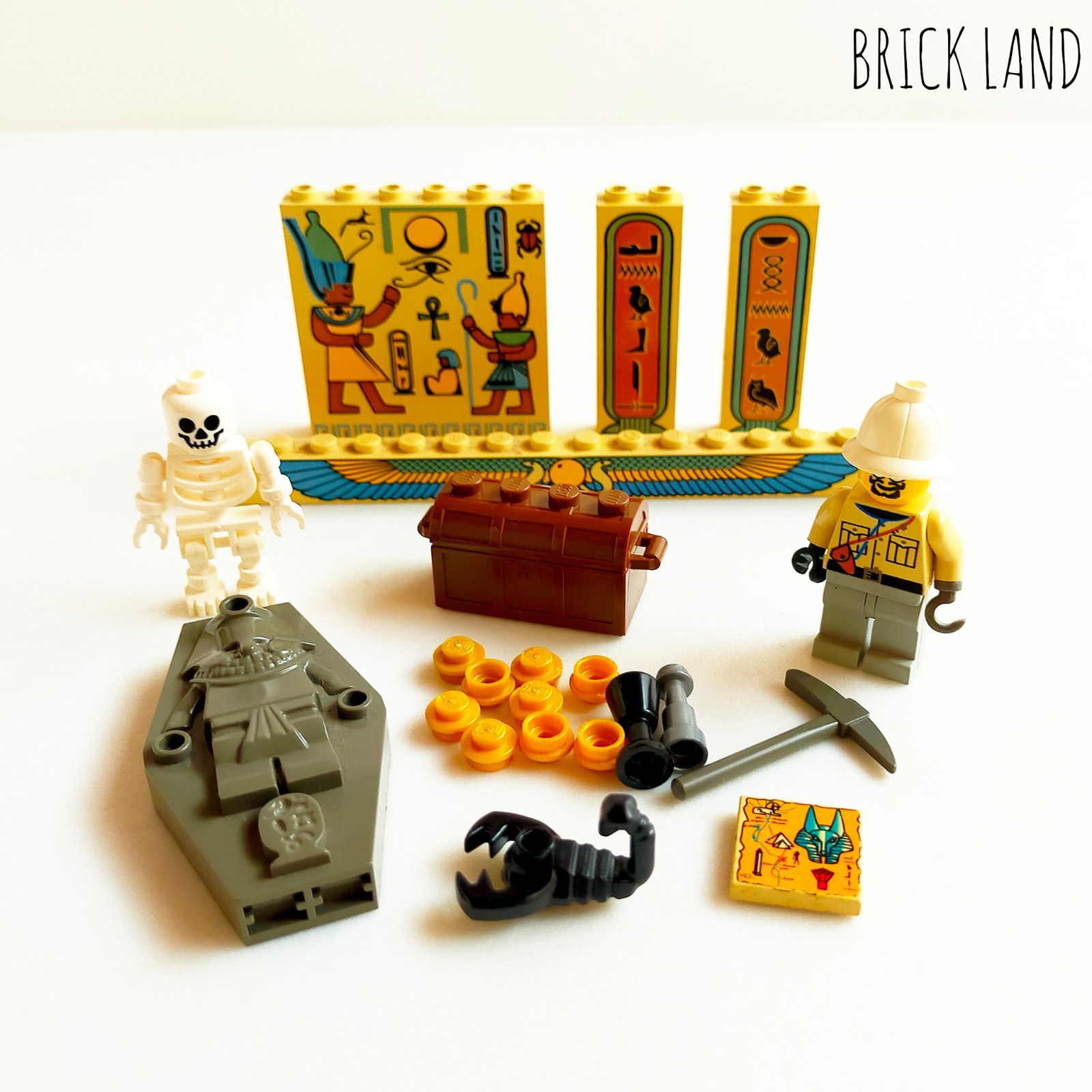 2891 レゴ 世界の冒険シリーズパーツセット ミニフィグ 骸骨 ガイコツ