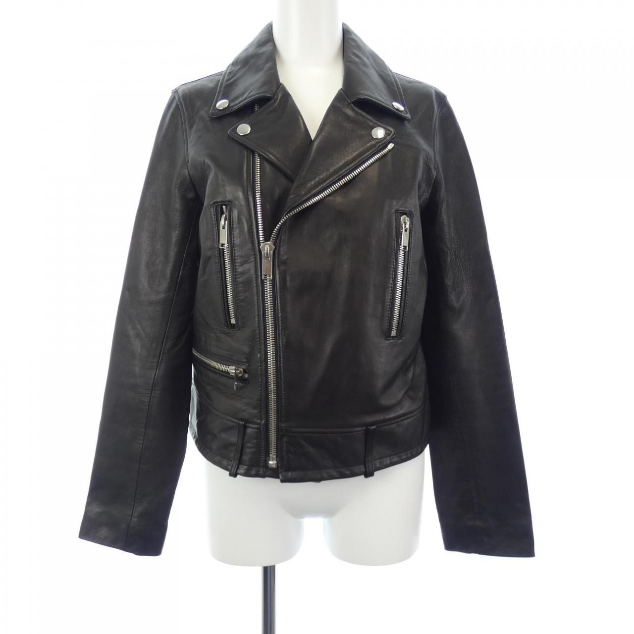 D&G ドルガバ ライダース ラムレザージャケット D&G ドルガバ