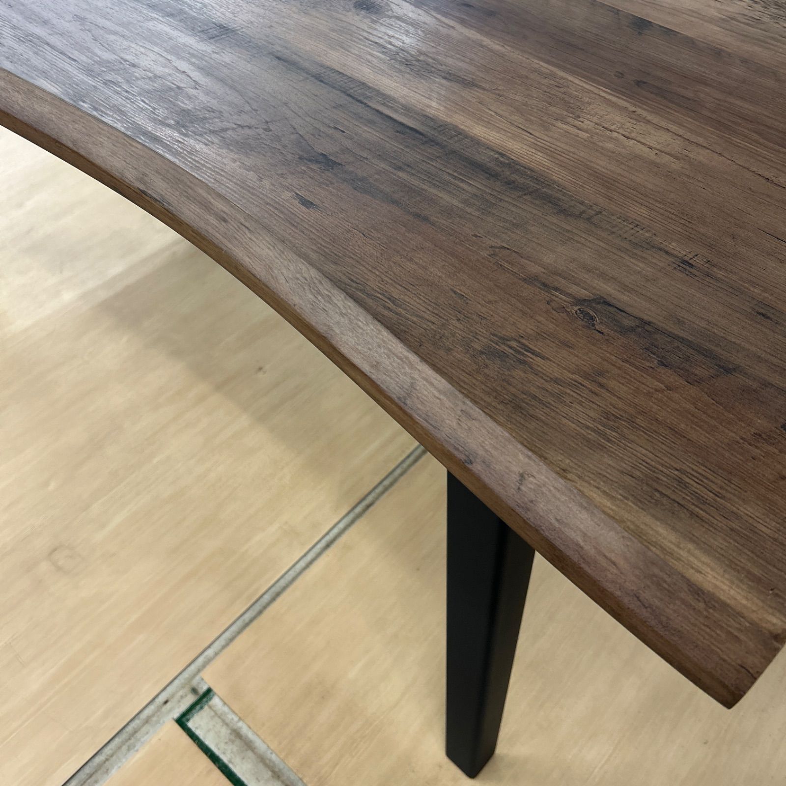 ダイニングテーブル 一枚板風 大きめ 木目 かっこいい 160㎝ 注文 160