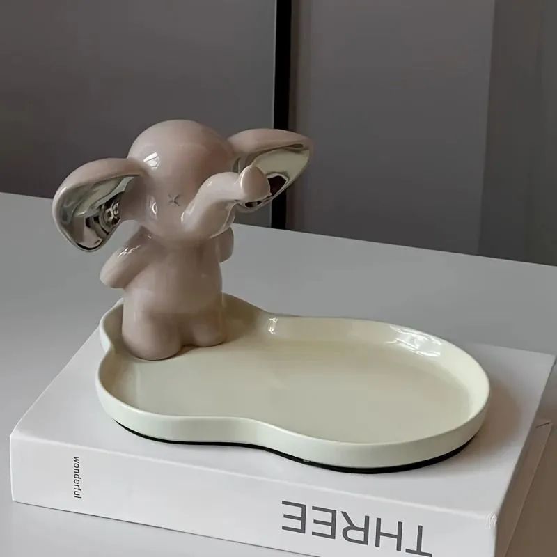 レトロ　フクロウ　ミミズク　小物入れ　アクセサリートレイ　アッシュトレイ フクロウ 白梟 コイントレー おしゃれ 大人かわいい ミニトレイ