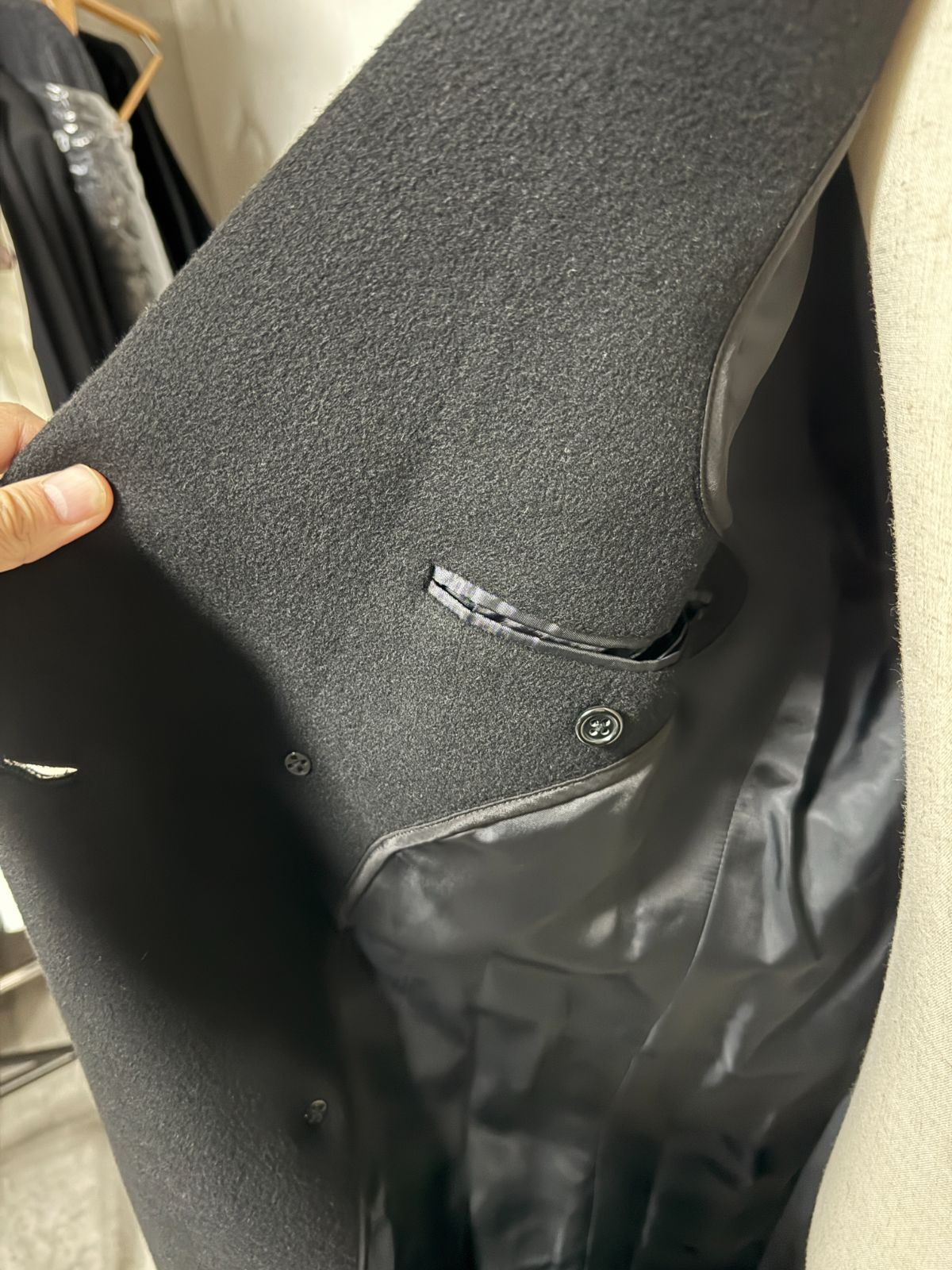 GARNIER/ガルニエ】 カシミアダブルチェスターコート【h】 舘ひろし