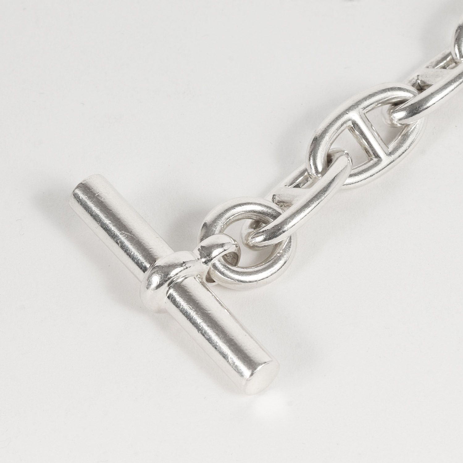 HERMES エルメス シェーヌダンクル GM13 Ag925 ほぼ未使用 HERMES エルメス シェーヌダンクル GM 13コマ シルバー925