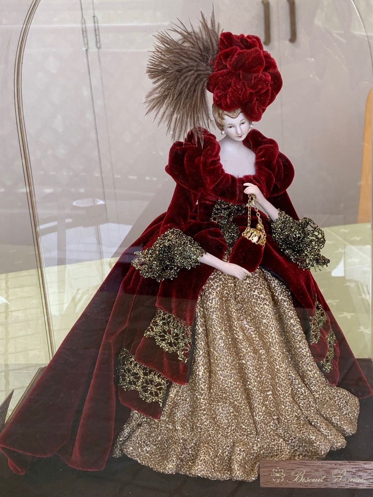 ビスクロマンフランス人形 ビスクドール ロマン フランス人形 ベルベット - メルカリ