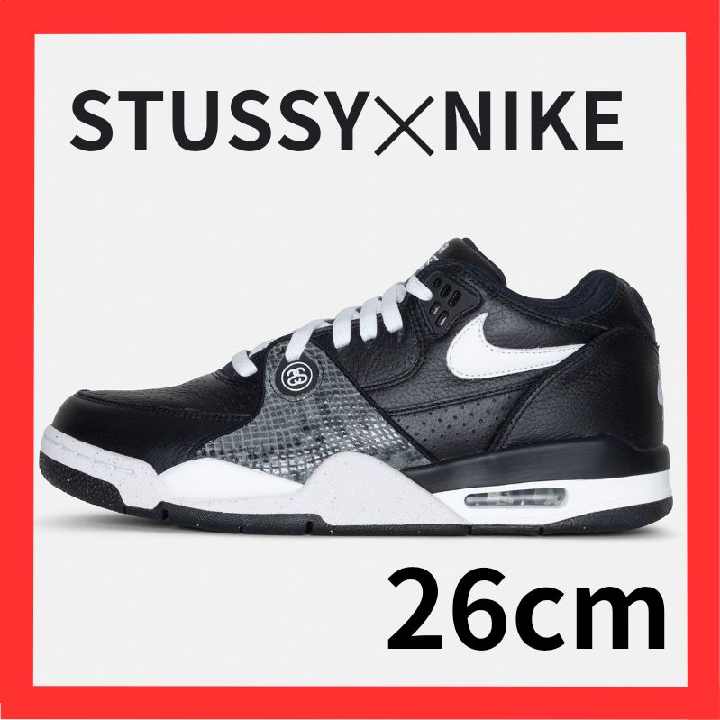 STUSSY NIKE Air Flight 89 Low SP Black/White ステューシー ナイキ 