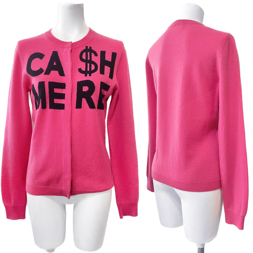 新品モスキーノMOSCHINOカシミヤセーターCASH MERE ピンク #40 - メルカリ