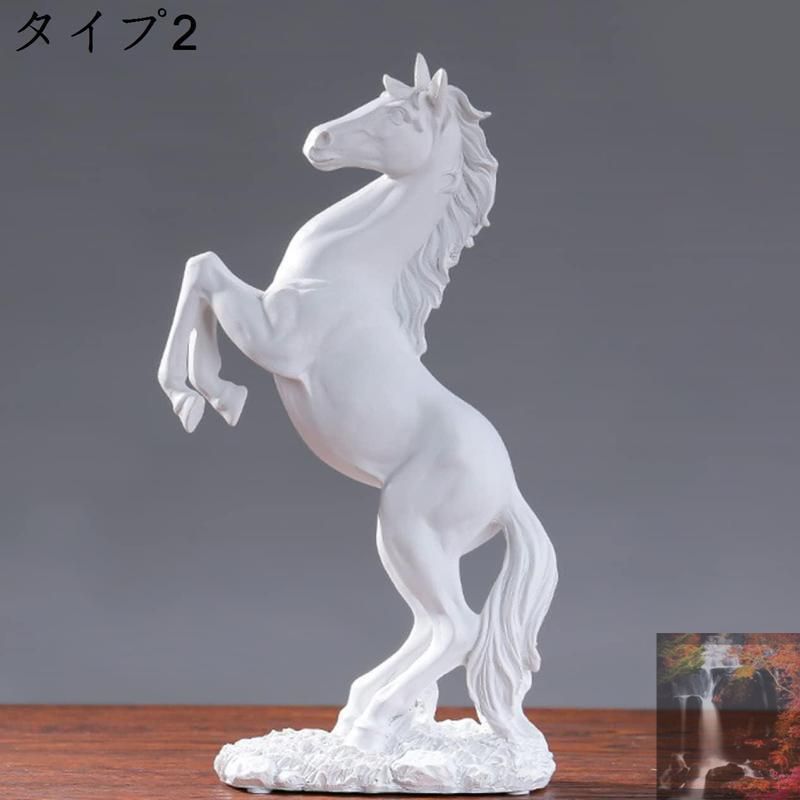 木製馬のアンティークオブジェ、オリエラキャリーケース 馬 置物