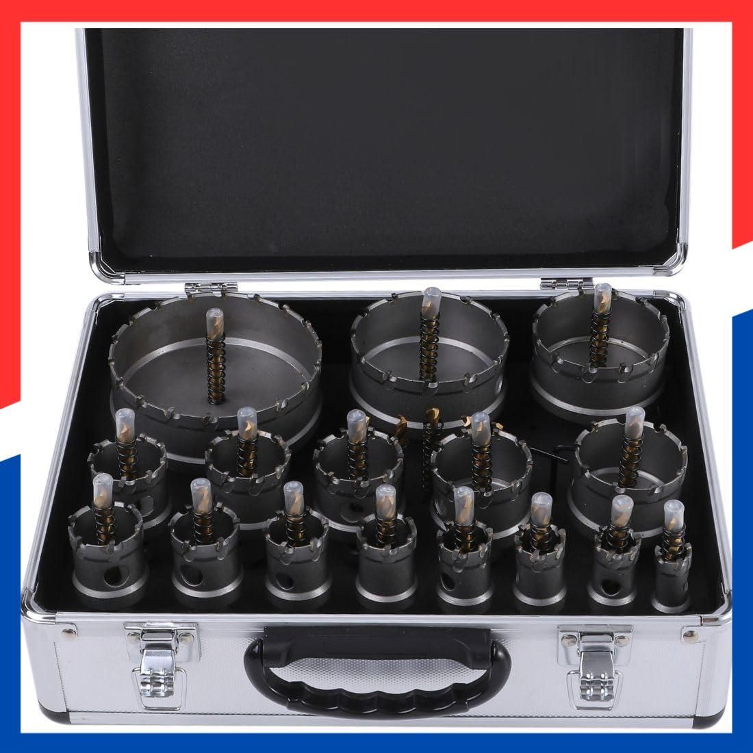 22mm 24mm 20mm 26mm 16本セット16mm 28mm 30mm 電工 32mm 対応 35mm 38mm 鉄鋼用 40mm 木工 45mm 50mm ステンレス 65mm ホールソーセット 75mm 100mm 超硬 保管用アタッ