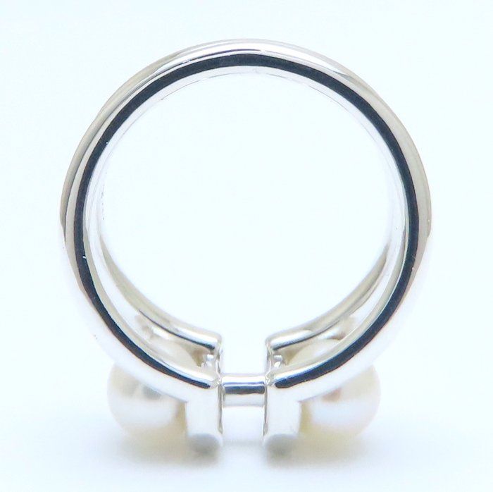 TIFFANY&Co. ティファニー ハードウェア ダブルパール リング