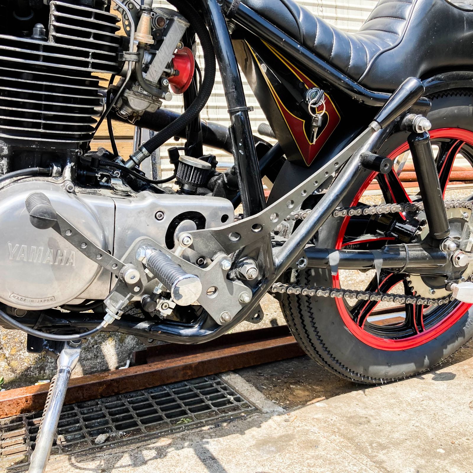 おからさま専用 ドリルドミッドハイ ジョッキーシフトキット パーカライズ SR400/500用