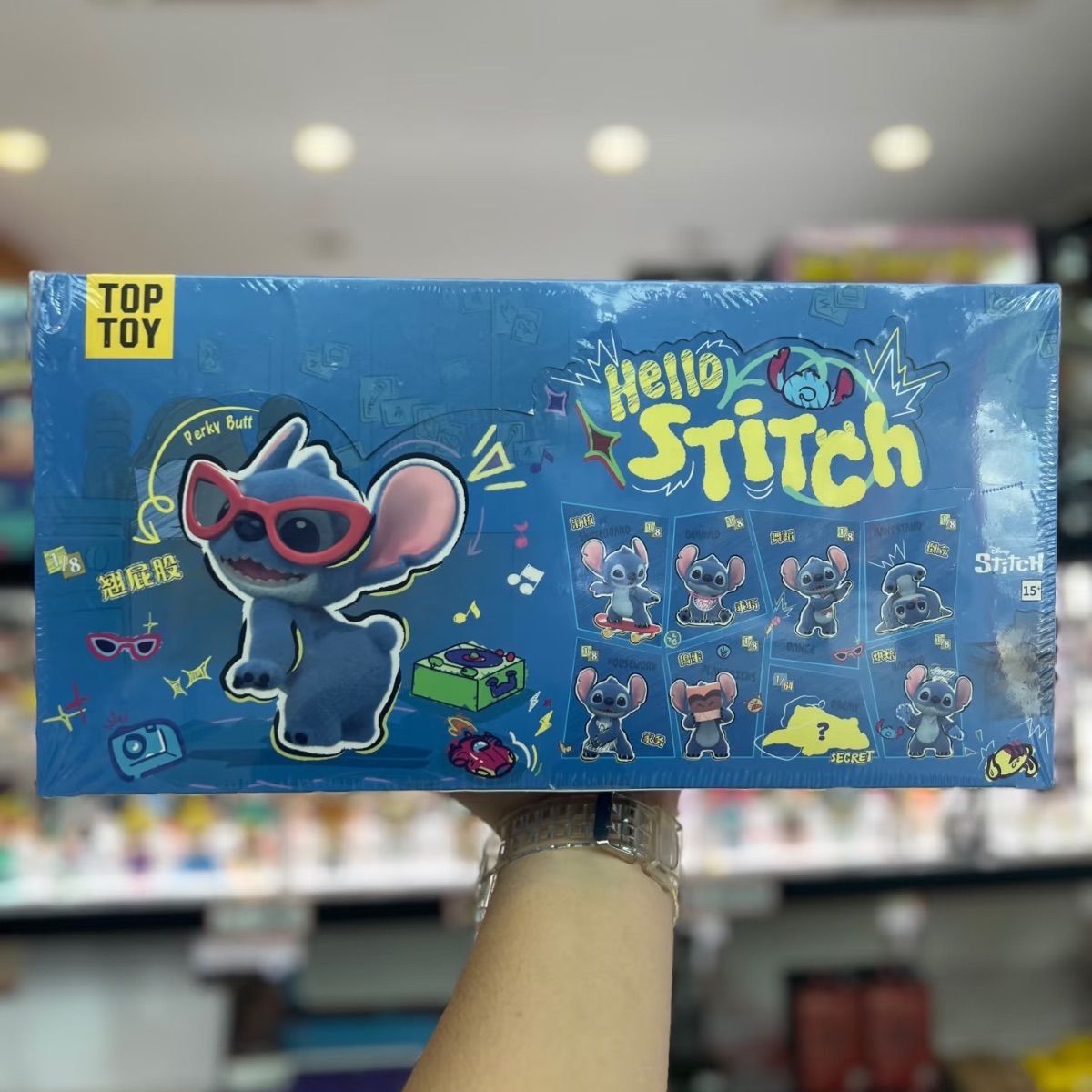 8点 ｜ Disney x TOPTOY メイソウ Stitch スティッチ Hello 史迪奇” こんにちは スティッチ” 中国 ブラインドボックス 置物 モデル ｜モコモコ｜ふわふわ｜触って感じる blue 8点