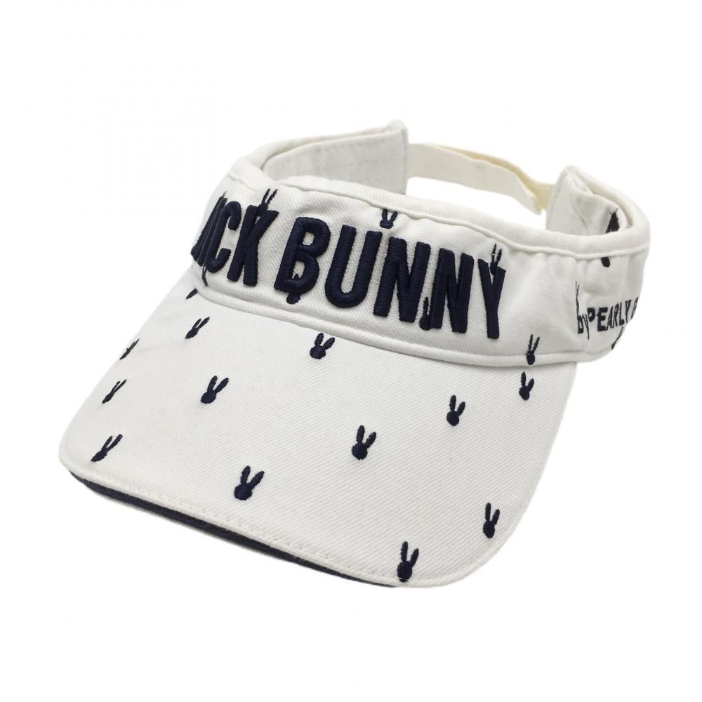 JACK BUNNY バイザー ホワイト ネイビー 定番】バイザー (ジュニア) | Jack Bunny!!（ジャックバニー
