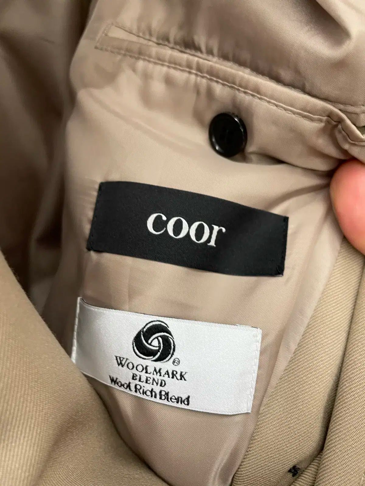 Coor クアー ギャバジン トレンチ コート Sサイズ