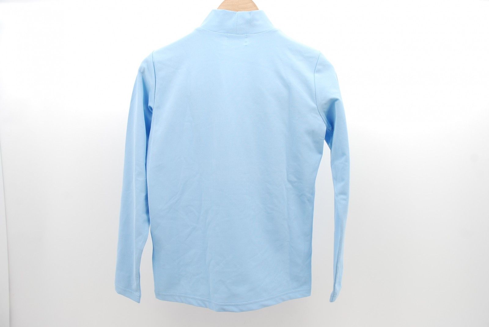 coco 中古 ピッコーネクラブ PICONE CLUB レディース 長袖シャツ (M) Ⅰ 水色 モックネック  プリント×スパンコール 中古 レディース ピッコーネクラブ PICONE CLUB 長袖シャツ 1(M