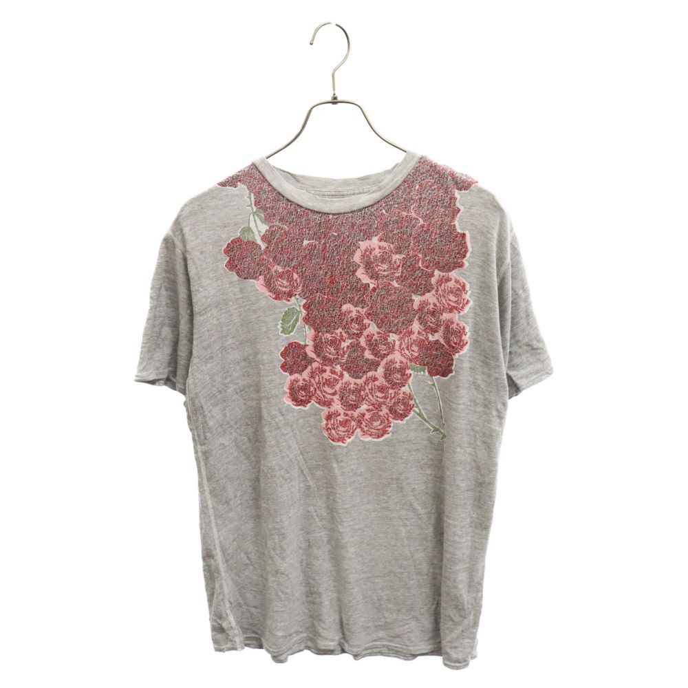 キャピタル KAPITAL カットソー 七分袖 Vネック ネイティブ柄 M