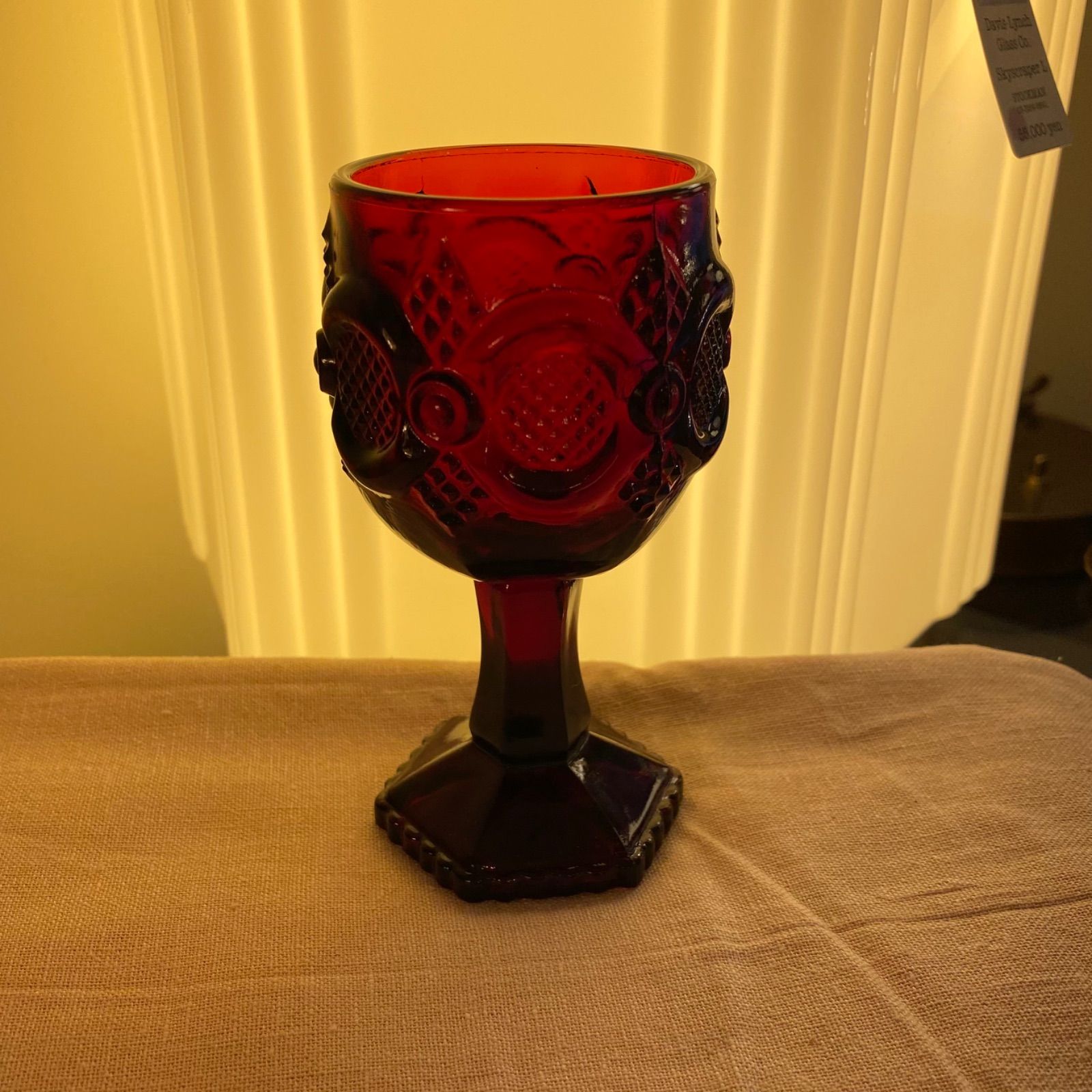 エイボン 1876ケープコッドガラス ルビーレッド AVON 3点セット 【公式