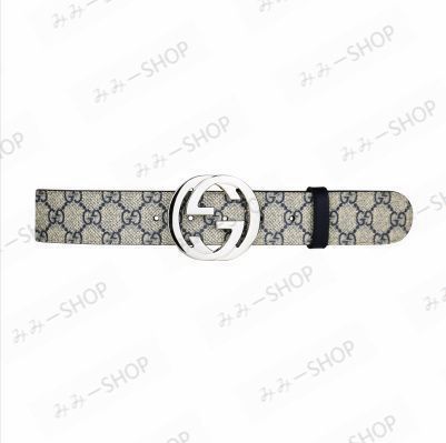 GUCCI グッチ リバーシブル GGスプリーム キャンバス ベルト メンズ