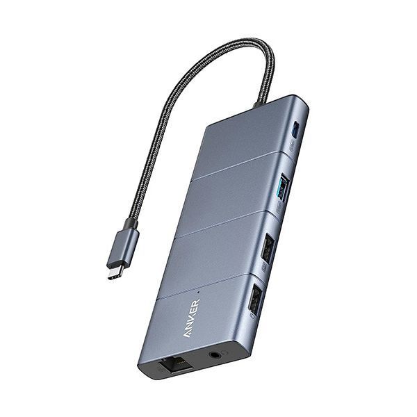 アンカージャパン ANKER 565 USB-Cハブ 11-in-1 10Gbps PD100W対応 グレー A83880A1 1個