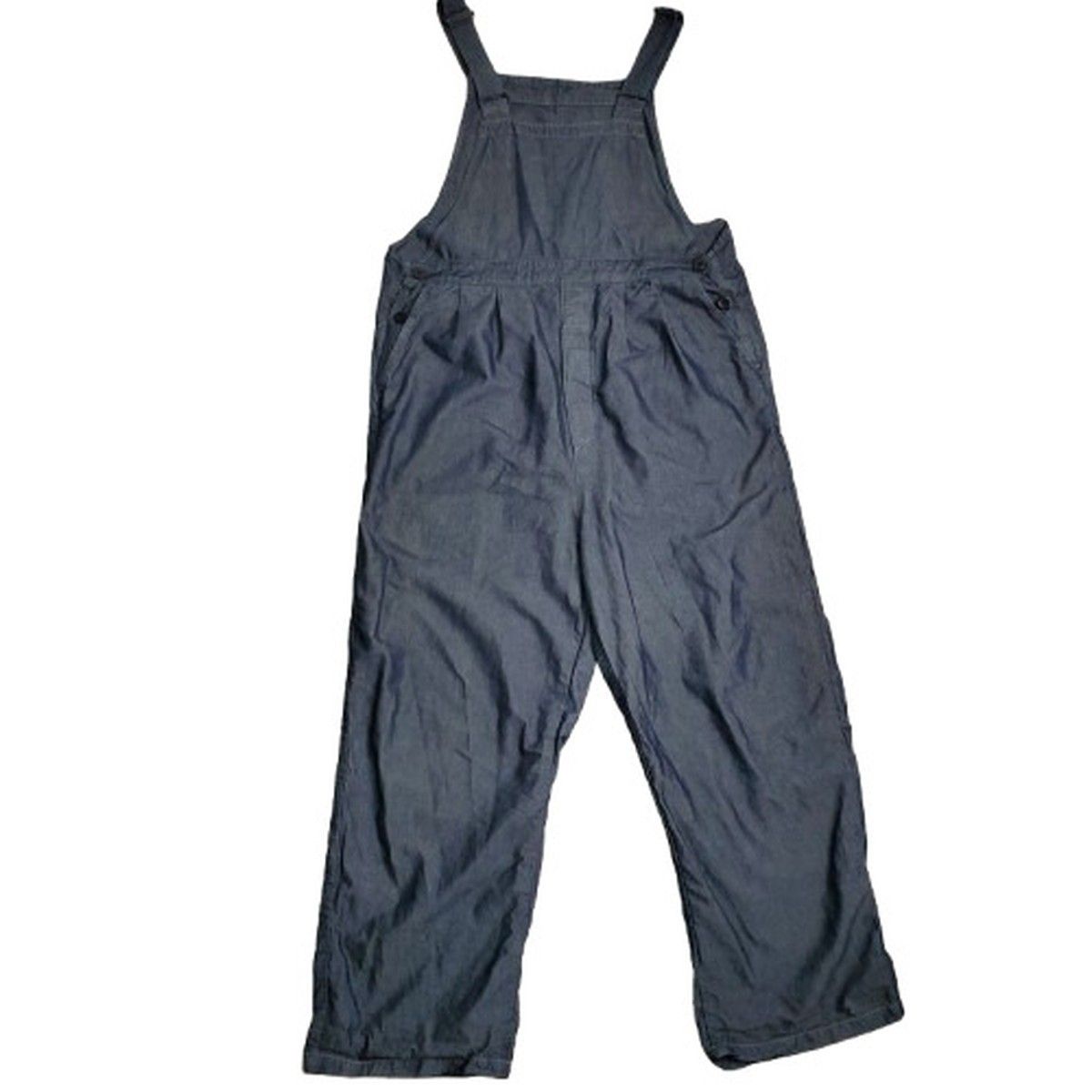 OUTIL ウティ リネン混 デニムオーバーオール サロペット ボトムス