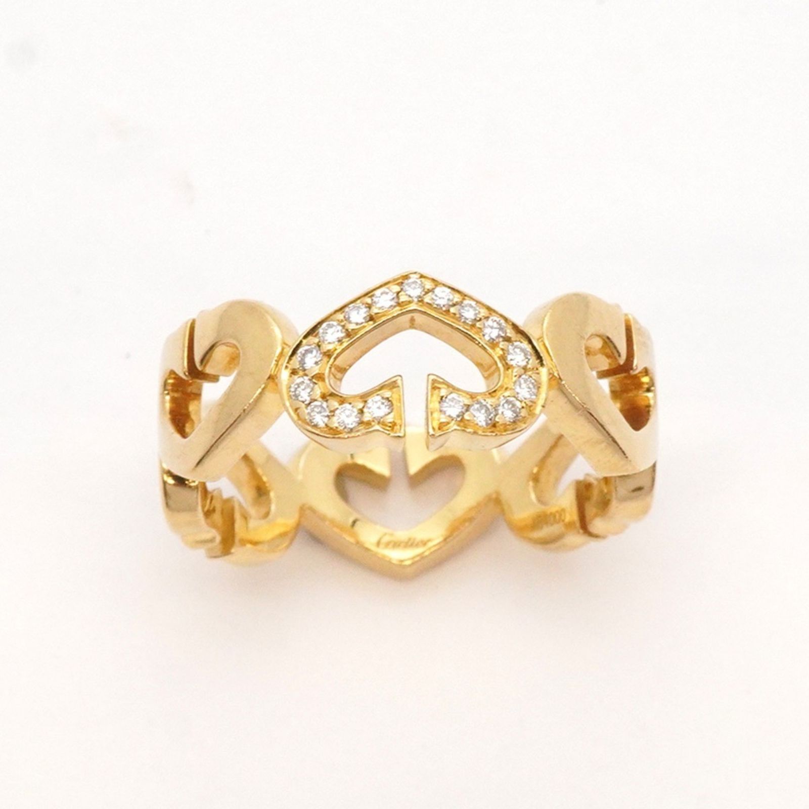 カルティエ(Cartier) カルティエ リング Cハート 18KYG イエロー