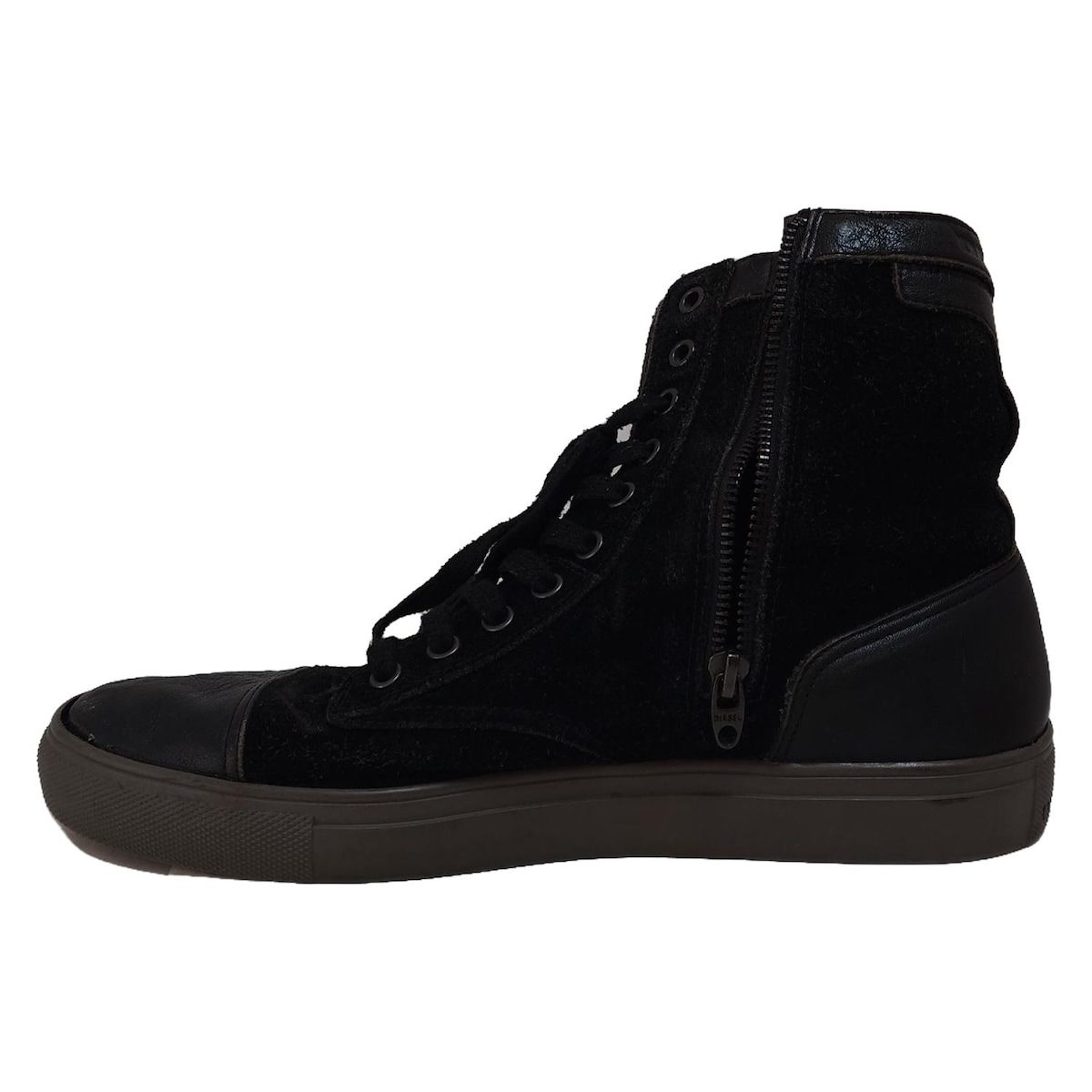 DIESEL(ディーゼル) ショートブーツ 27 メンズ - 黒 レザー