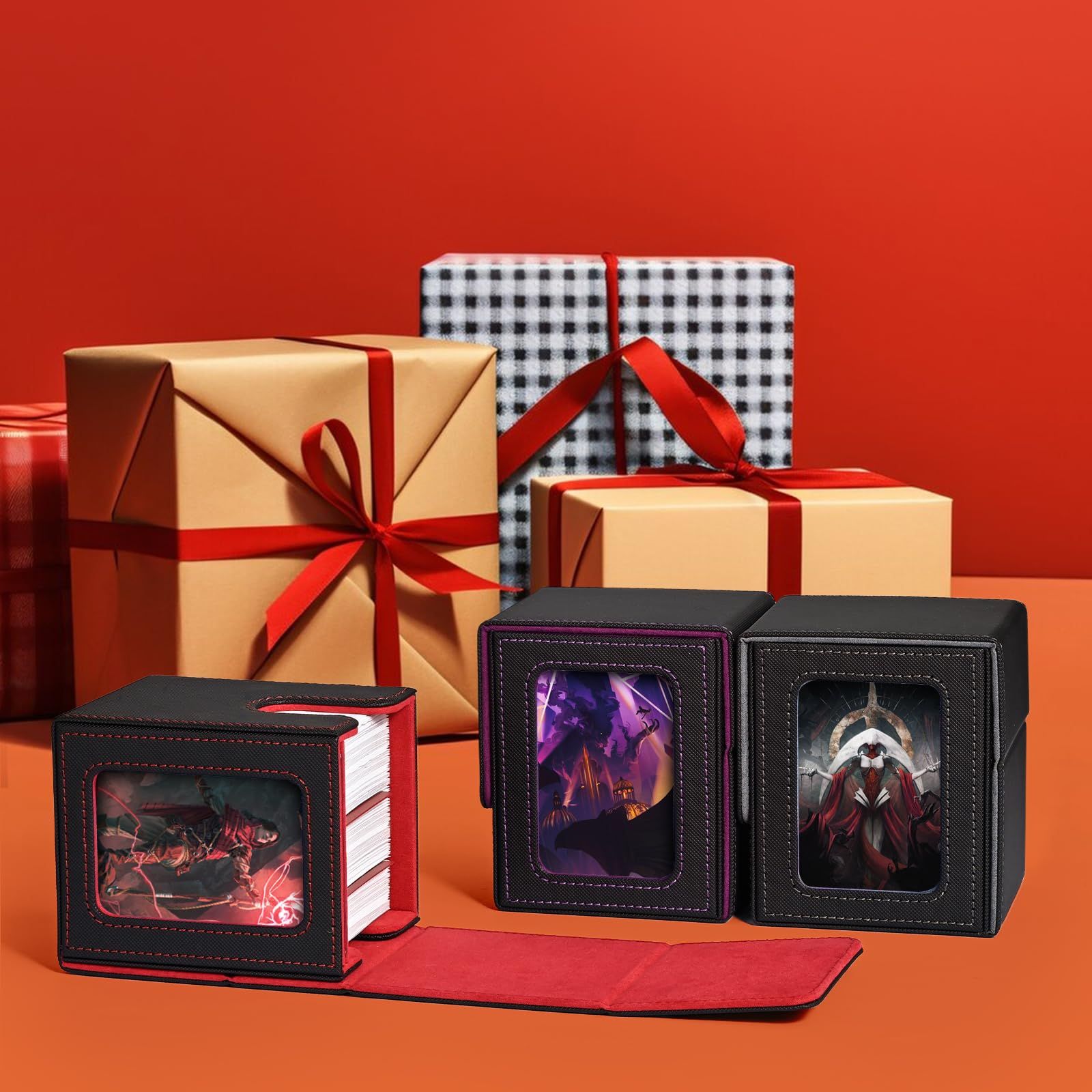 UAONO MTG デッキボックス コマンダーディスプレイ2枚とダイストレイ