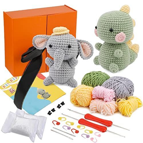 編みぐるみ あみもの ペンギン ゾウの キット 編み物 編みぐるみ