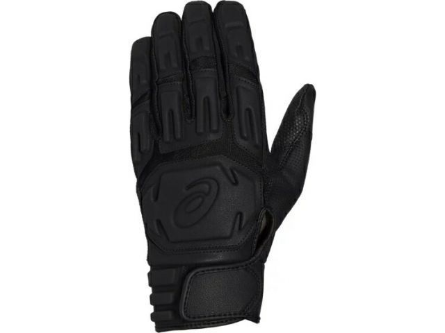 asics アシックス GOLDSTAGE GEL B-GLOVE ブラックxブラック L 3121B088 1 | スポーツ用品 スポーツ 男性 メンズ 野球用品 野球 ベースボール グローブ 手袋 合成皮革 バッティング用 両手用 ストレッチ素