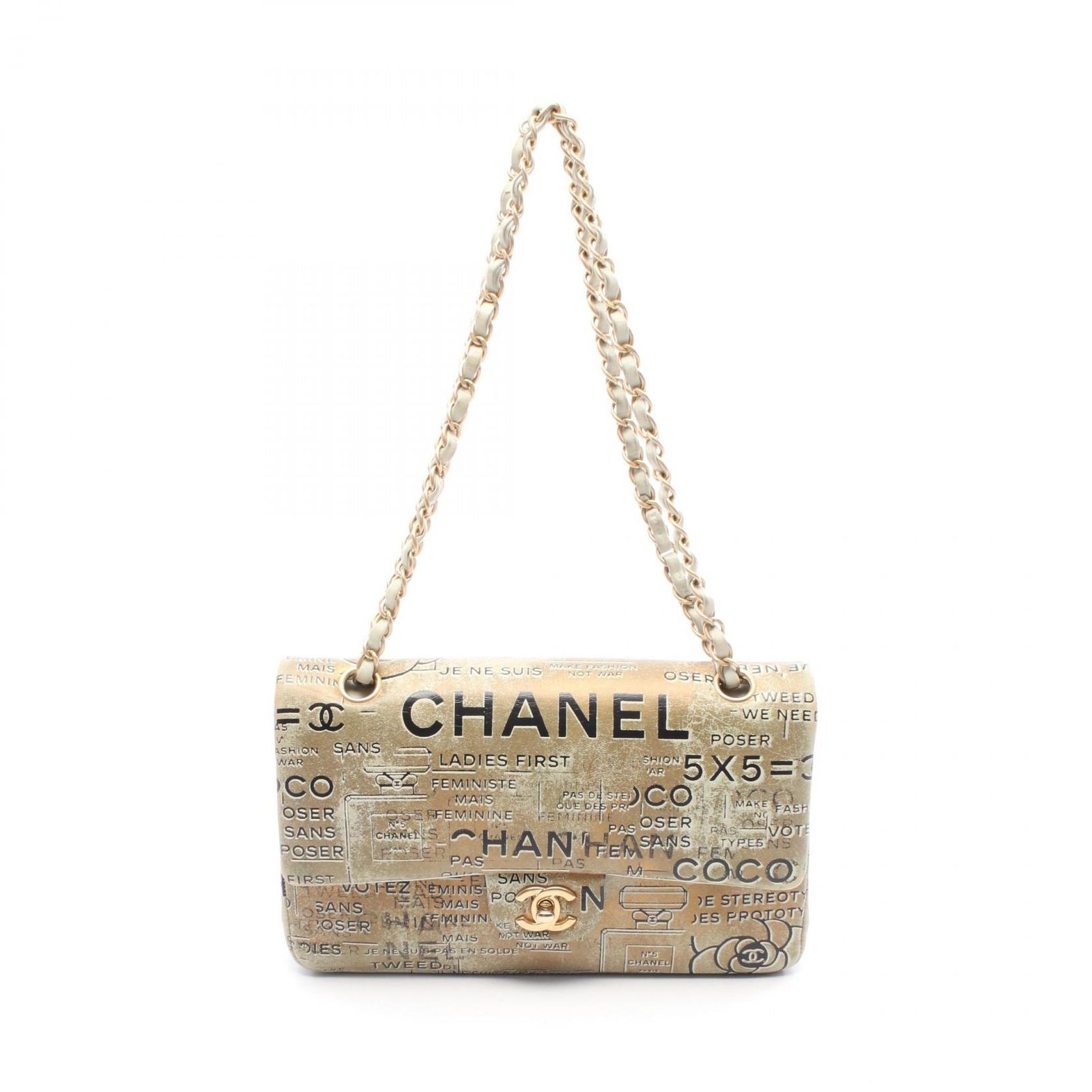 シャネル マトラッセ ファブリック ショルダーバッグ CHANEL シャネル マトラッセ チェーンショルダーバッグ W
