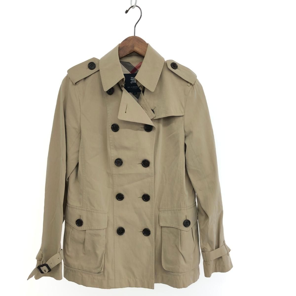 Burberry バーバリー ショート丈 トレンチコート ベージュ 40 BURBERRY バーバリー トレンチ コート レディース 秋 ショート
