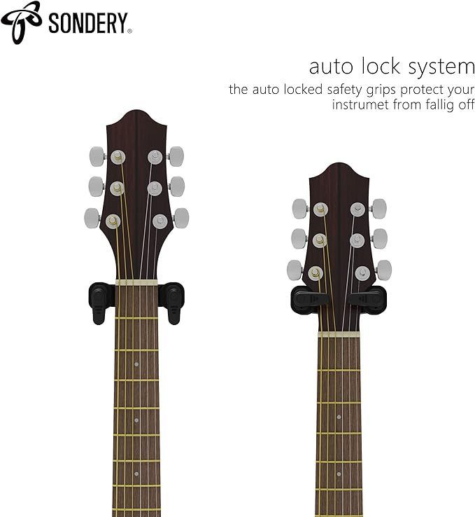 Sondery ギター ハンガー 壁掛け スタンド フック かべかけ ホルダー