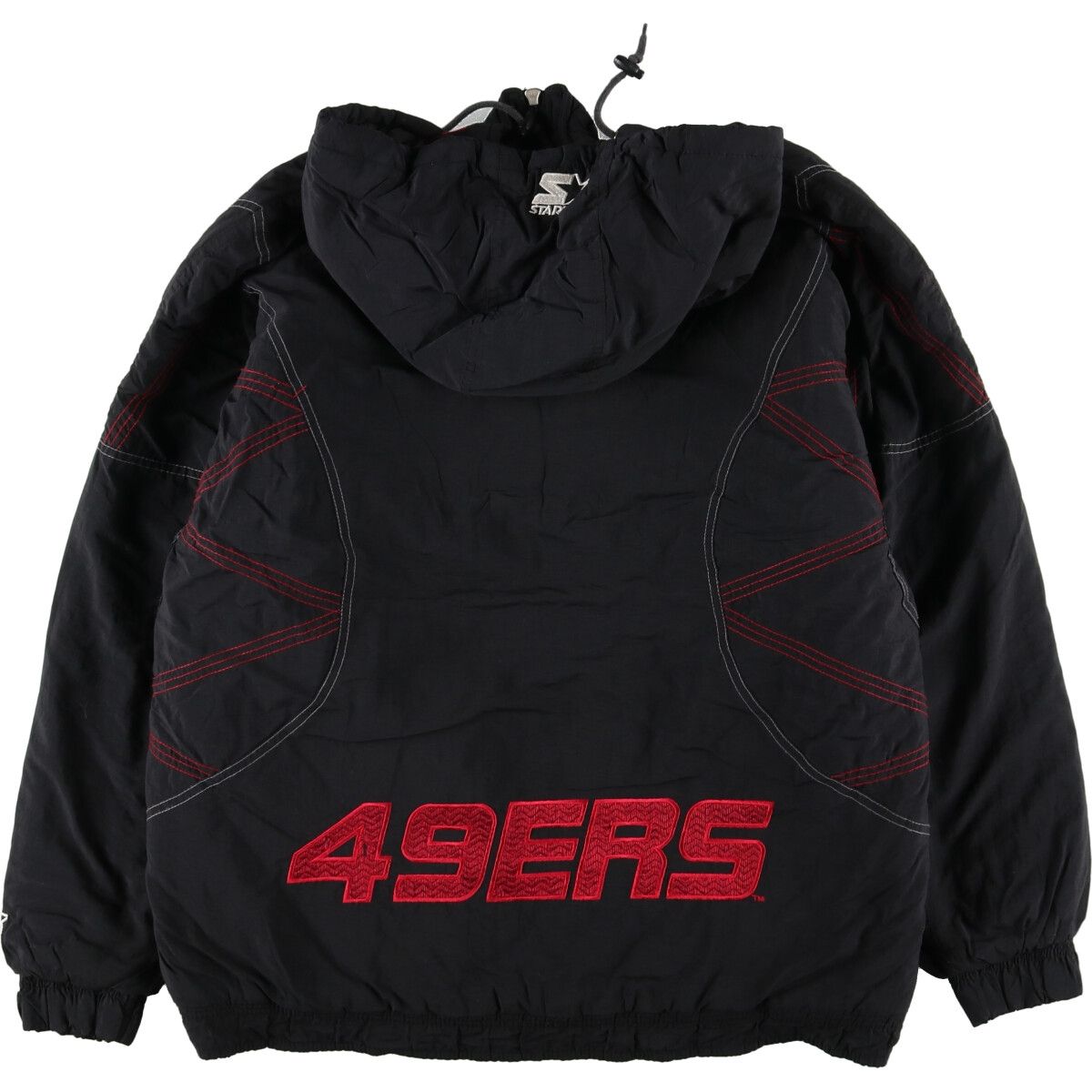 古着 90年代 スターター Starter NFL SAN FRANCISCO 49ERS サンフランシスコフォーティナイナーズ 中綿パーカー  メンズXL/evb003065