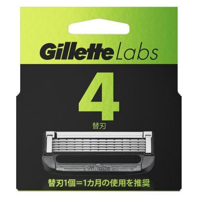 Gillette ジレットラボ 角質除去バー搭載 替刃 入り セット ヒゲ用かみそり シェーバー 髭剃り