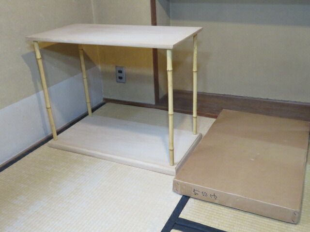 九月◆特売品 利休好写 桐中空合板 竹台子〔税込 送料込〕