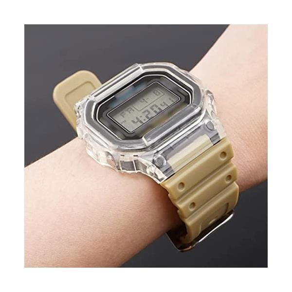 カシオ用 G-SHOCK DW-5600 | GA-2100 | GW-M5610 | DW-5700 | GWX-5600 | 薄いイエロー