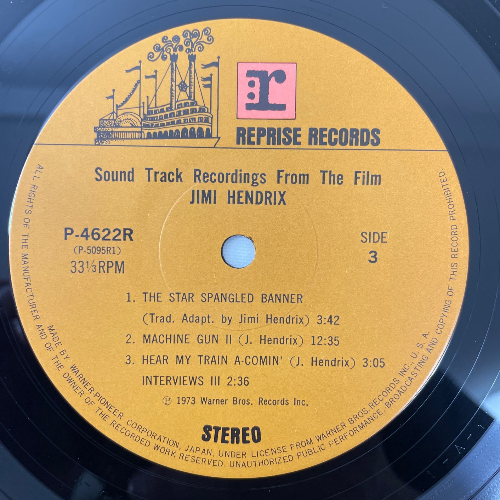 【ジミ・ヘンドリックス – 天才ジミ・ヘンドリックスの生涯】2×LP 帯・インサートあり 見開きジャケット Jimi Hendrix Sound  Track Recordings From The Film 