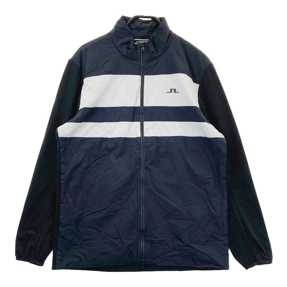 サイズ XL J.LINDEBERG ジェイリンドバーグ 中綿 長袖ジップジャケット ブラック系 240101487948 ゴルフウェア メンズ ストスト