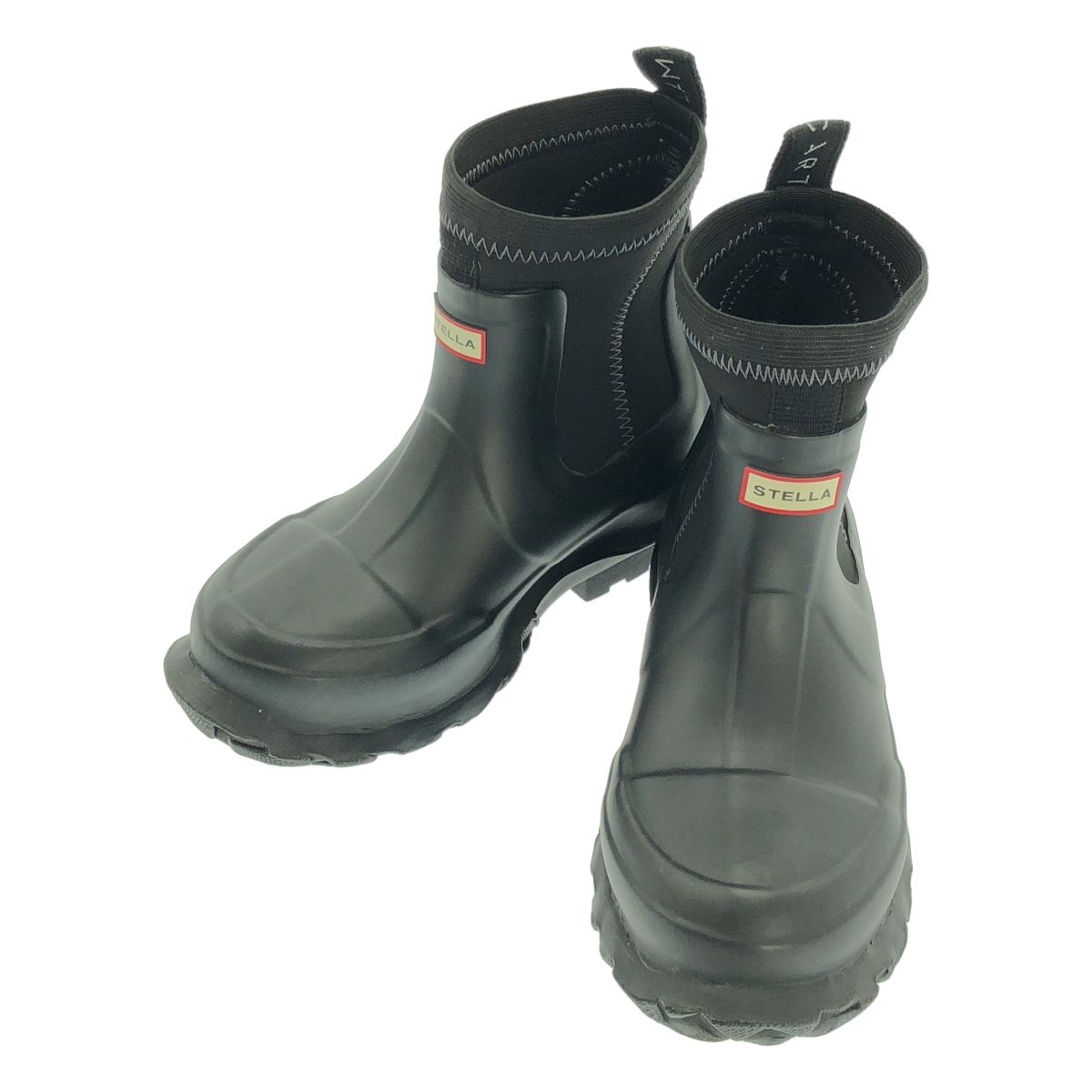 STELLA McCARTNEY ステラマッカートニー × HUNTER サイドゴア レイン ブーツ UK3 ブラック レディース