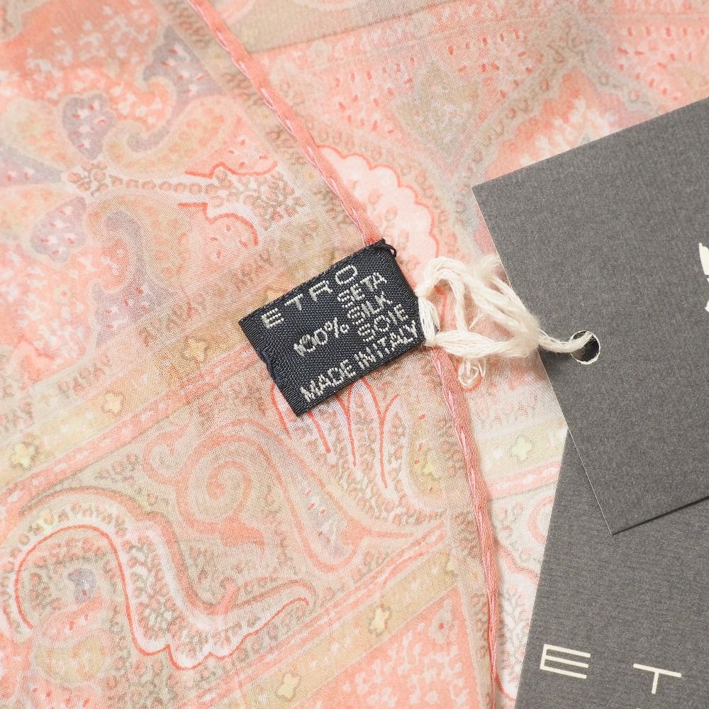 □美品□ETRO エトロ スカーフ ペイズリー ロング スカーフ 総柄 総  