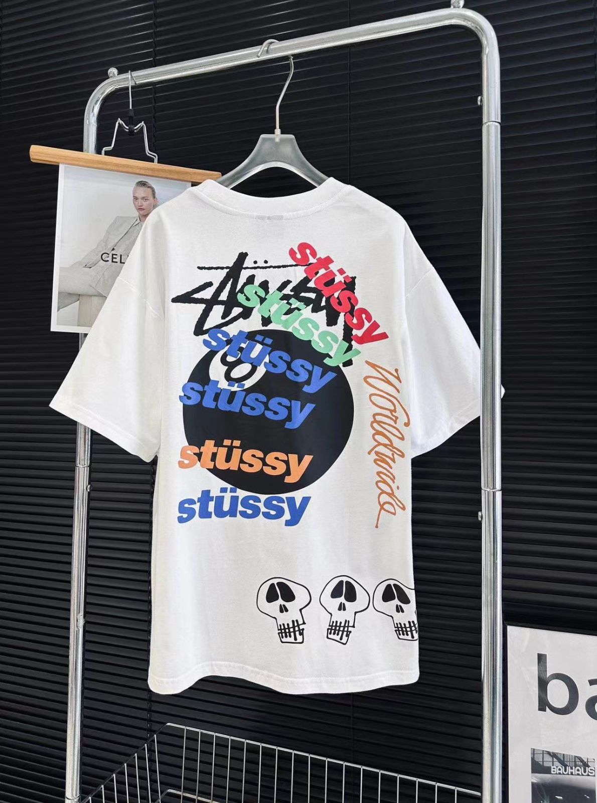 【新品】Stussy Test Strike Pigment Dyed Tee 落書き8番ボールTシャツです