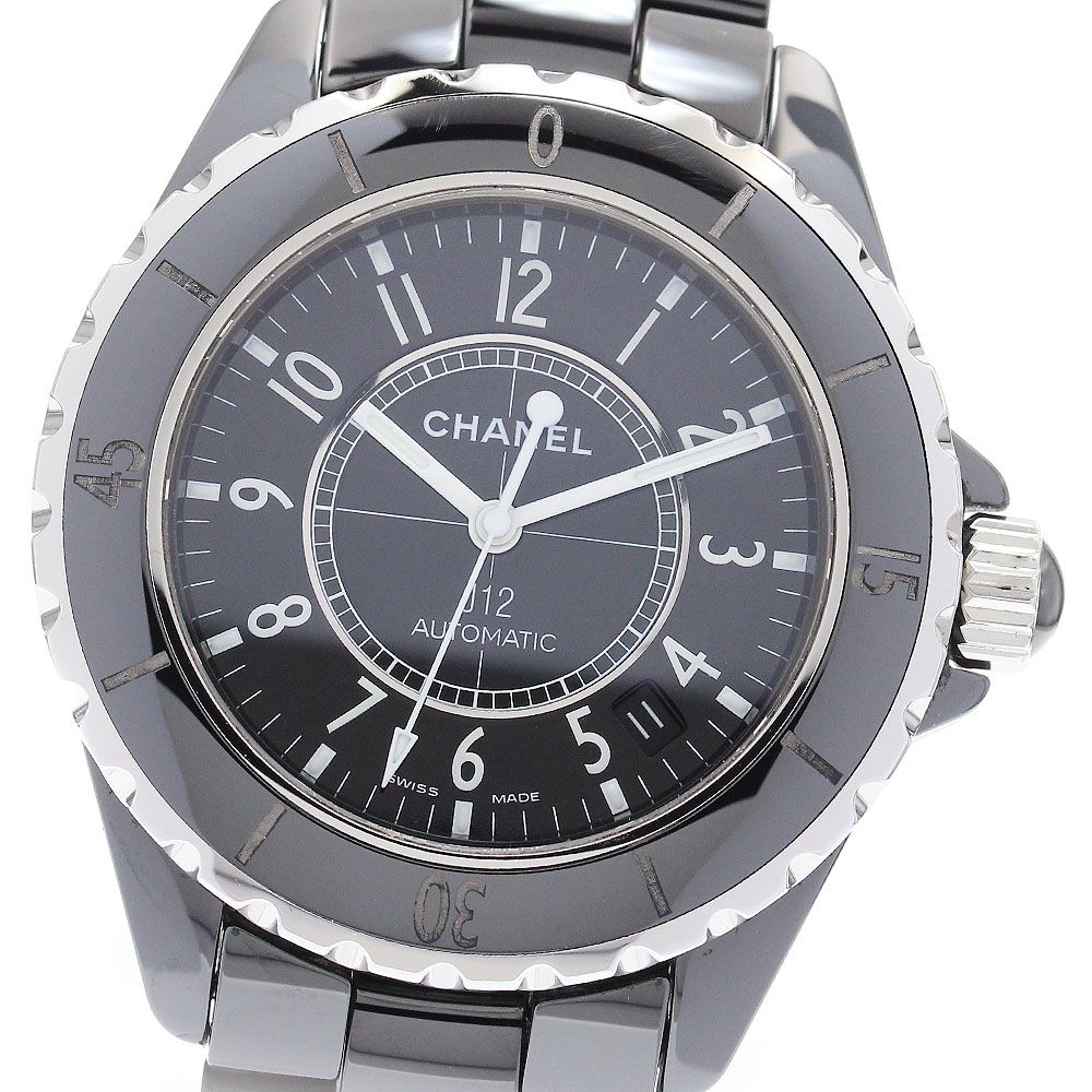 シャネル CHANEL H0685 J12 デイト 黒セラミック 38MM 自動巻き メンズ  