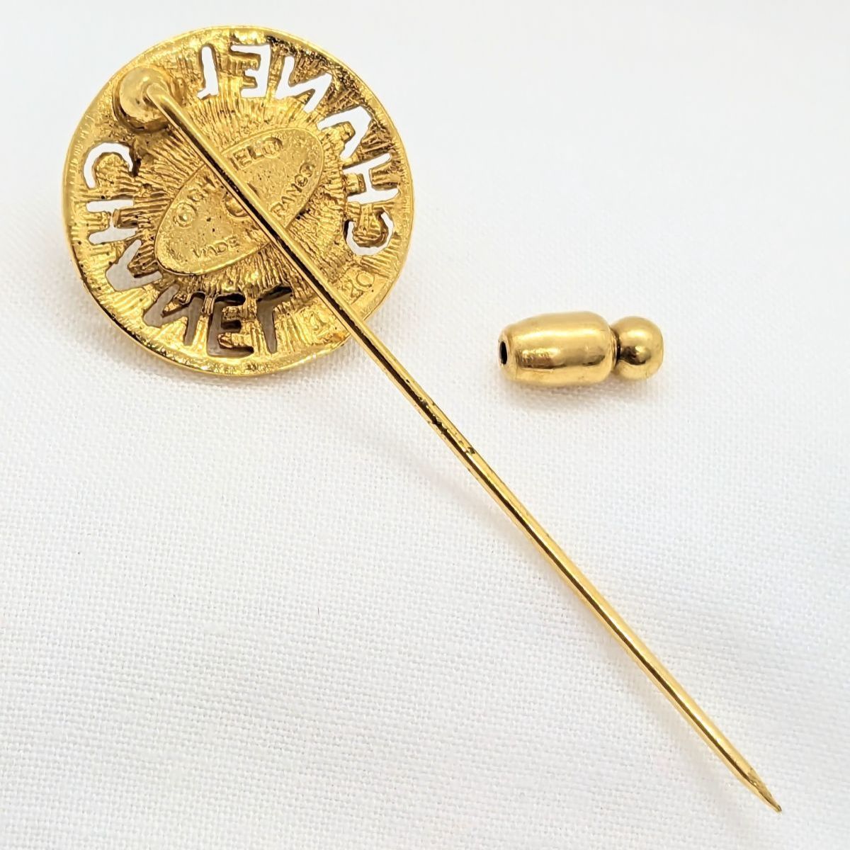 CHANEL シャネル ヴィンテージ パール ゴールドカラー ピンブローチ CHANEL シャネル ヴィンテージ パール ゴールドカラー ピン