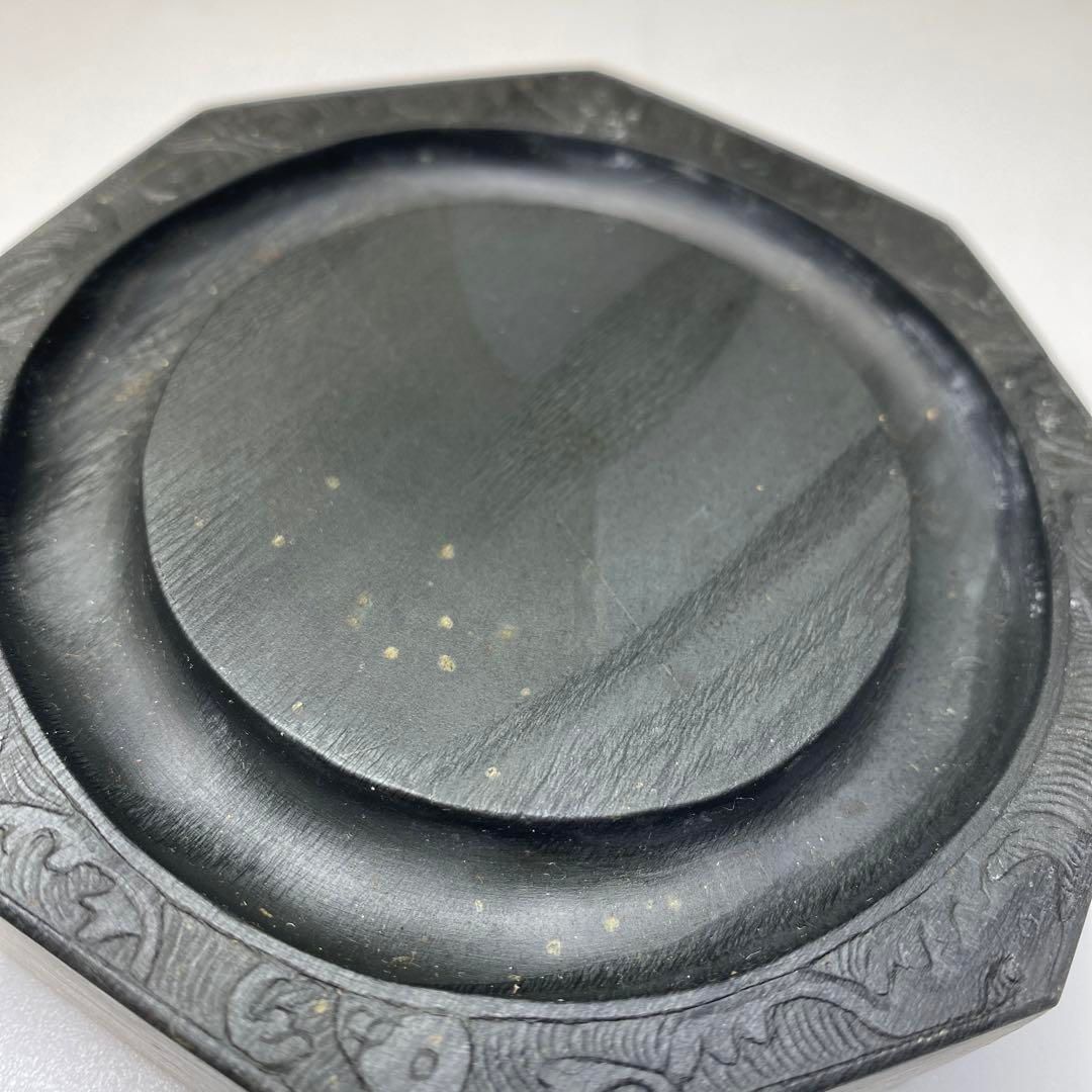 乾隆銘 八角硯石