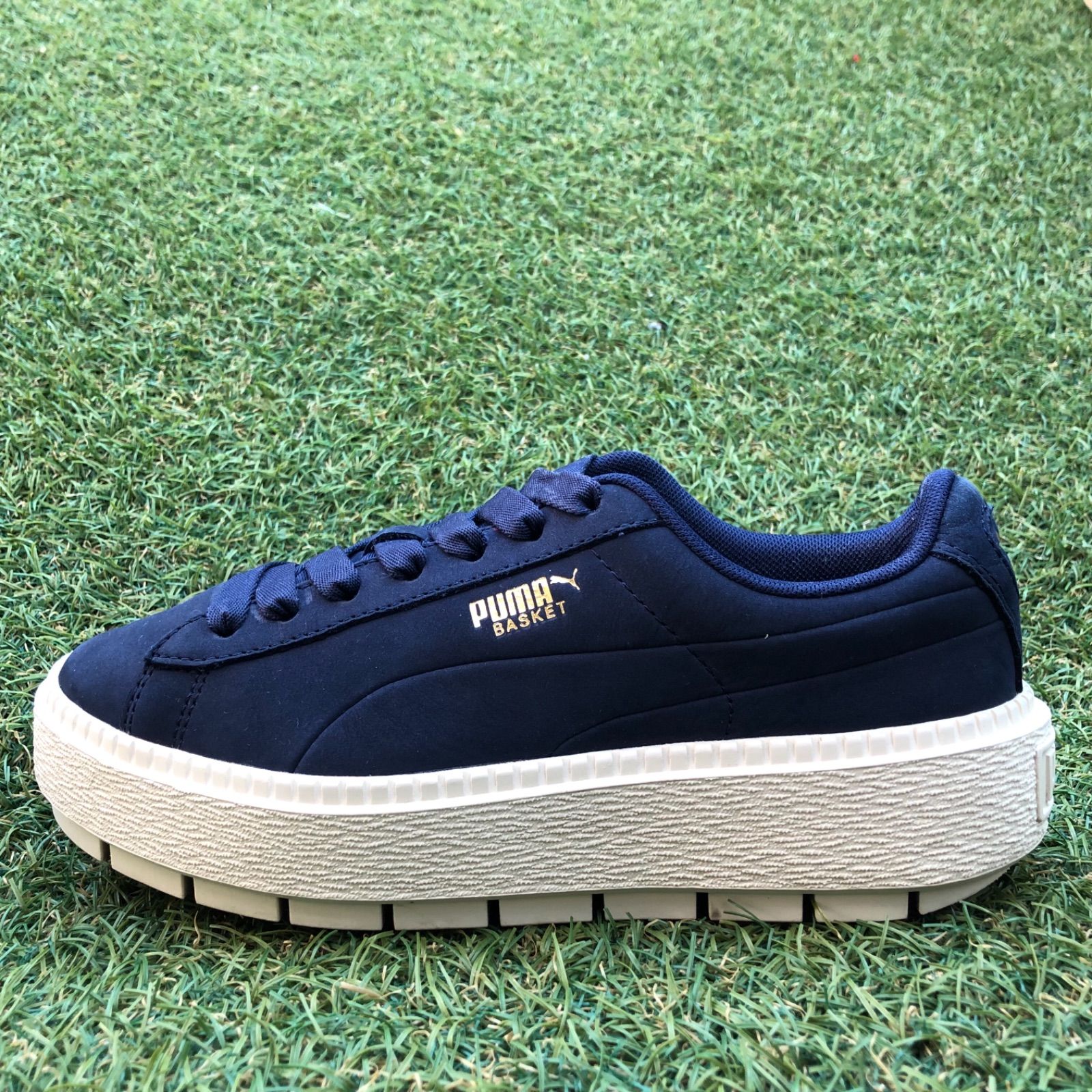 美品22.5 PUMA プーマ バスケット プラットフォーム トレースG282 美品22 5 PUMA プーマ バスケット プラットフォーム トレース