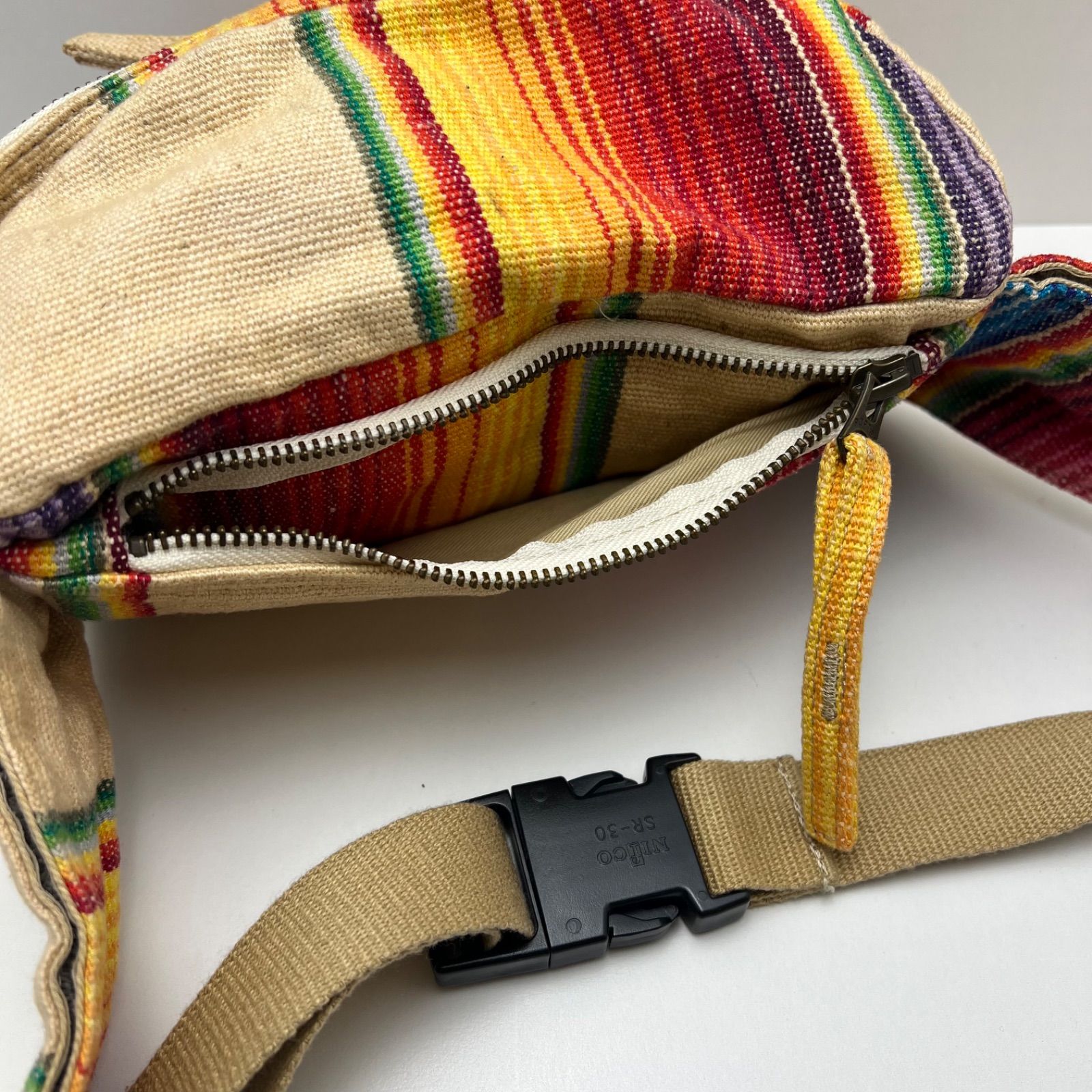 PORTER BEAMS artesania Guatemala fabric waist bag RARE ポーター