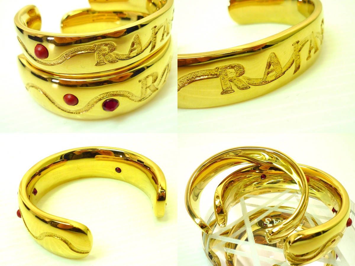定価63万円 RAJAS ラジャス 大小リング クリスタル六芒星台座