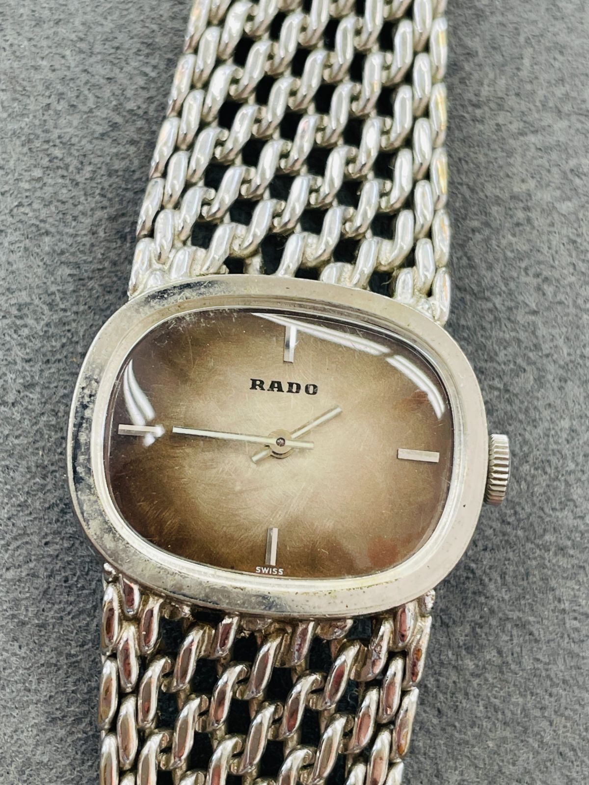 D 稼働品 RADO ラドー 腕時計 332 7929 2 レディース シルバー 手巻き