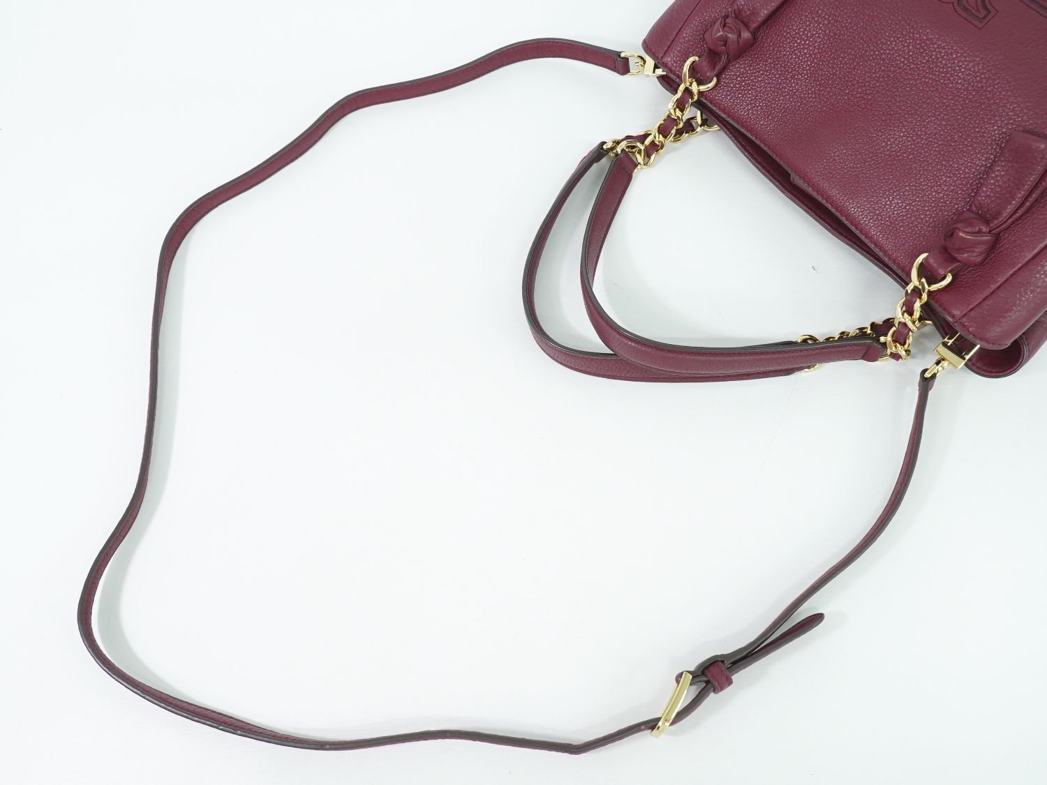 本物 トリー バーチ TORY BURCH レザー 2WAY ショルダーバッグ  