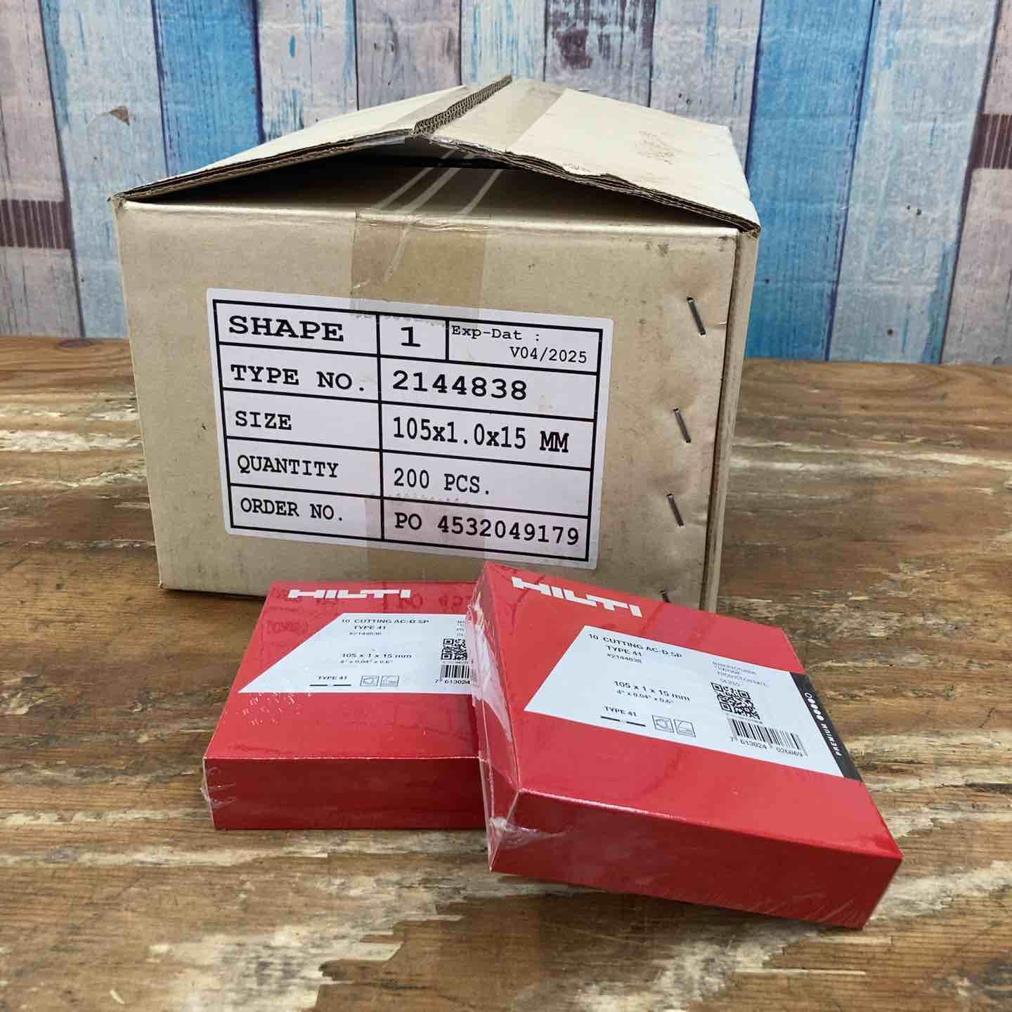 未使用品】ヒルティ(HILTI) 切断砥石 AC-D SP 105X1.0X15mm TYPE 41 
