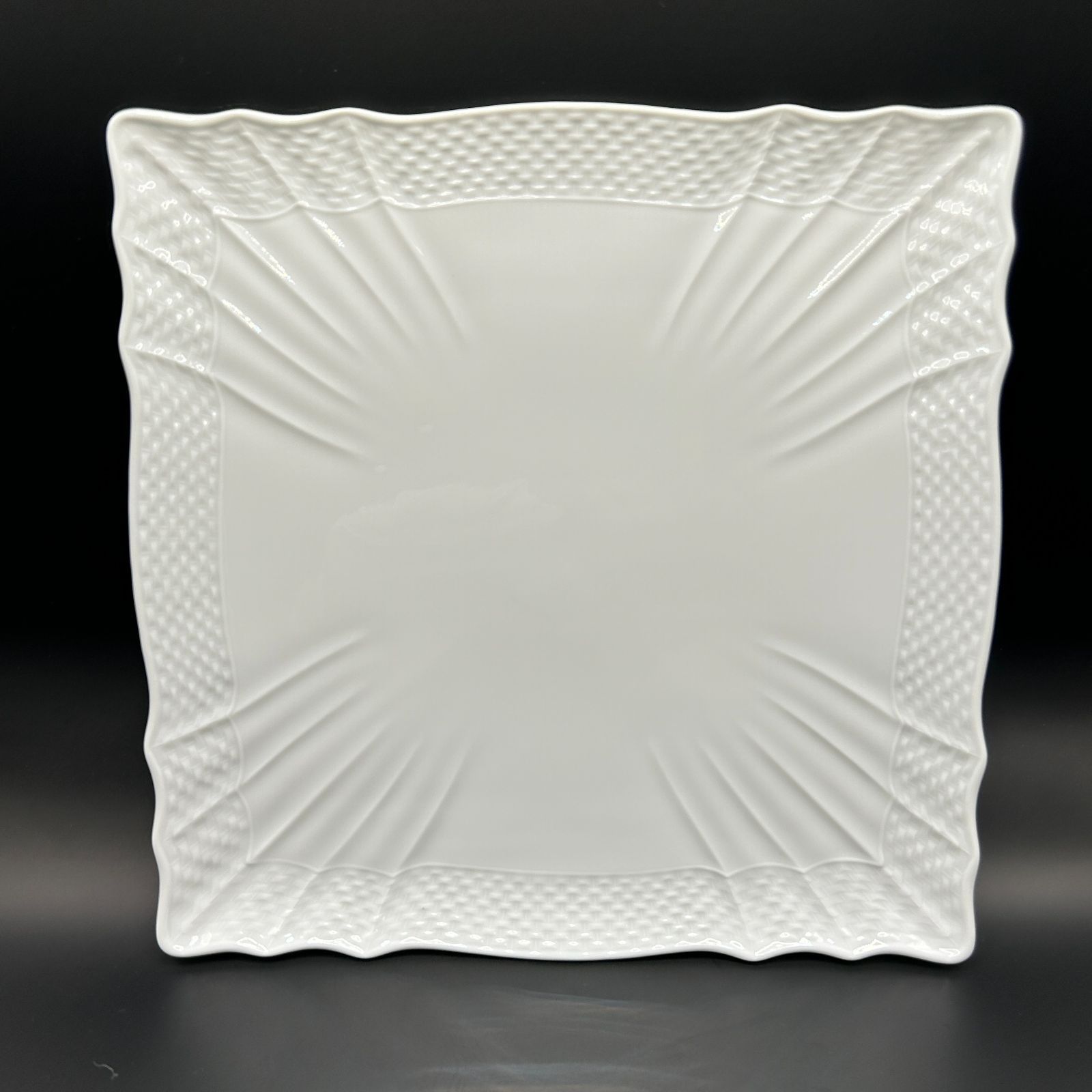 ベッキオホワイトVecchioGinoriWhiteディッシュラウンドL 4枚 未使用